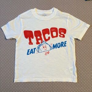 Crewcuts Kids T-Shirt - Red and Blue Tacos Design